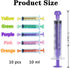 10 PCS 10ml Pet Syringe Feeder Professional Plastic Syringe and Cover Individually Sealed Measuring Syringe Tools for Scientific Labs, Liquid Dispensing, Feeding Pets,Pet and Party Supplies
