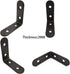 ZHome 505017MM 4Sets Stainless Steel L Shape Corner Bracket Wall Shelves Hanging Brace Joint Right Angle Bracket