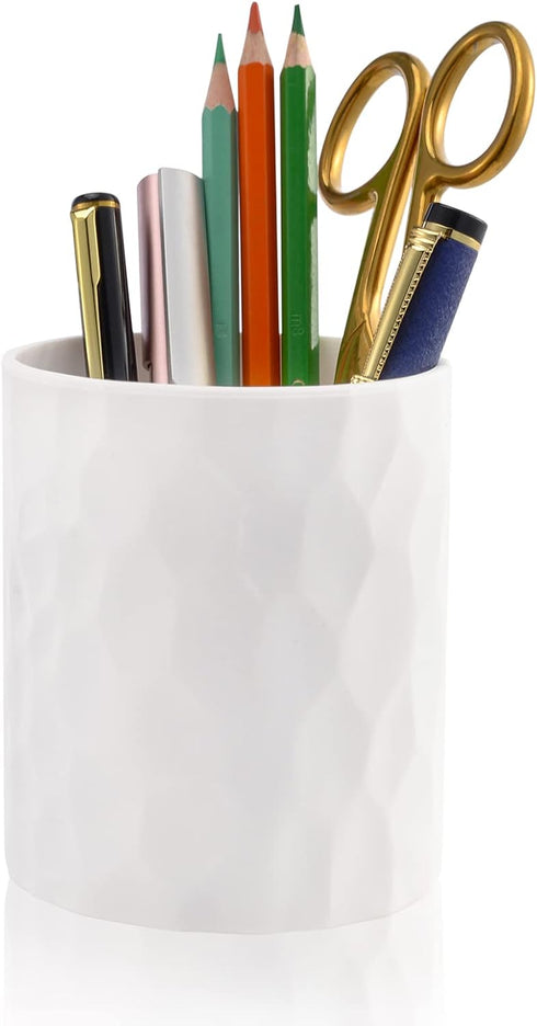 Pen Holder, Nordic Style Silicone Waterproof Pencil Holder for Desk, Simple & Modern Minimalist Makeup Organizer for