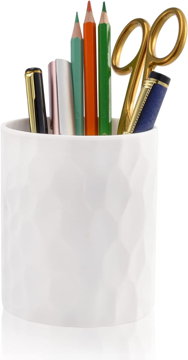 Pen Holder, Nordic Style Silicone Waterproof Pencil Holder for Desk, Simple & Modern Minimalist Makeup Organizer for