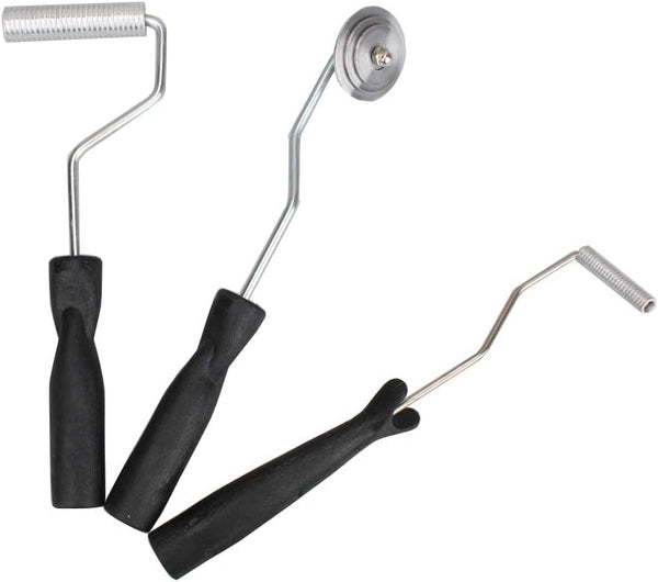 Fiberglass Roller Tools Kit | 3Pcs Bubble Paddle Tool Set for Tub Shower Bathtub Boat Repair