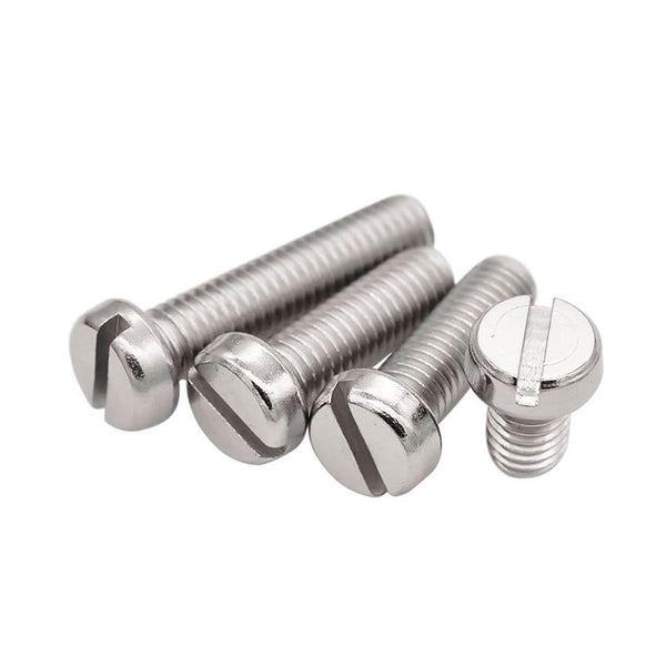 Generic Slotted Cheese Head Screws Cap 304 Stainless Steel Screw(500Pcs,8mm,M2.5)