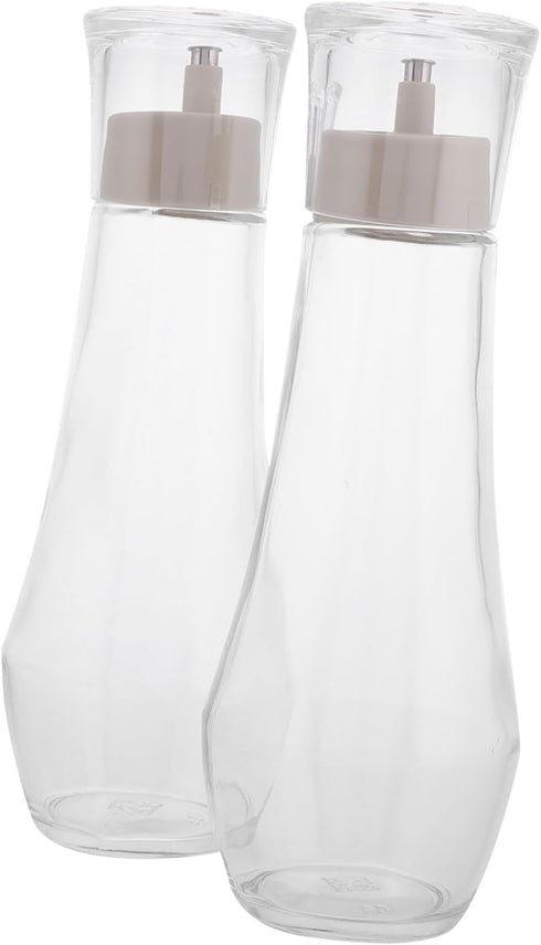 PRETYZOOM Mouthwash Dispenser with Lid 8.8 oz Small Glass Bottle for Bathroom