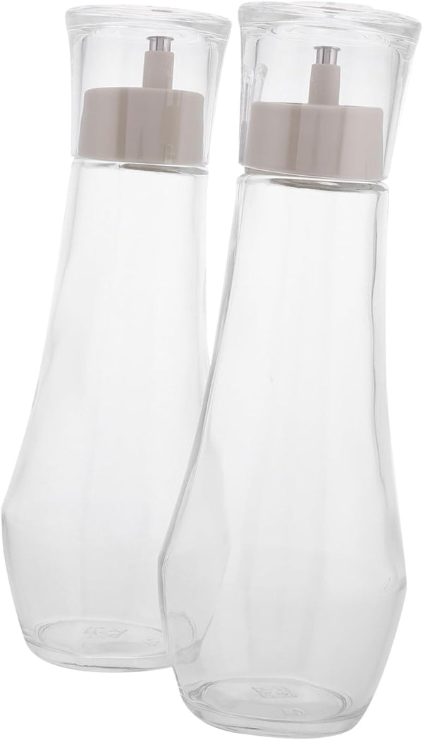 PRETYZOOM Mouthwash Dispenser with Lid 8.8 oz Small Glass Bottle for Bathroom