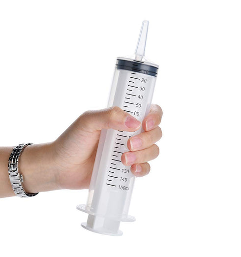 12 Pack 150ml Syringes, Large Plastic Garden Syringe for Scientific Labs, Watering, Refilling