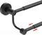 BESy Adjustable 16-26 Inches Double Bath Towel Bar for Bathroom SUS304 Stainless