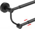 BESy Adjustable 16-26 Inches Double Bath Towel Bar for Bathroom SUS304 Stainless