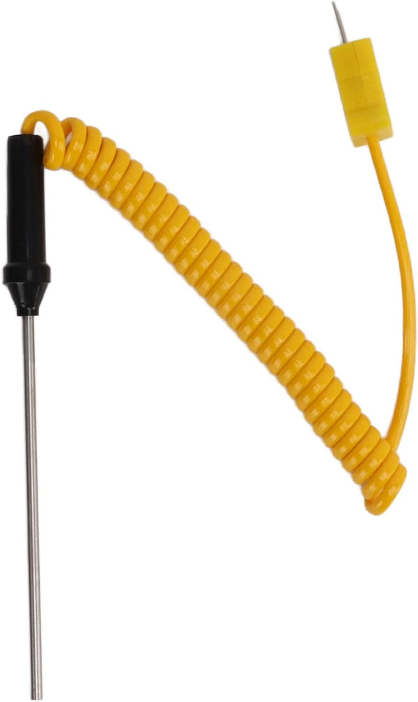 K Type Thermocouple, Temperature Probe Heat Resistant Steel Sensor with Insulated Handle