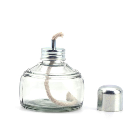 Dental Alcohol Lamp Glass Burner with Metal Cap, 150ml Dental Lab Equipment Heating