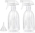 Empty Clear Plastic Spray Bottles 13.5oz/400ml, Adjustable Nozzle Mist/Stream Heavy Duty Plant Mister Spray Bottle