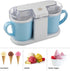 1QT Frozen Ice Cream Maker - Ice Cream Machine for Sorbet, Gelato, Yogurt and More - Kitchen Appliances and Gadgets by