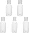 Aicosineg 5Pcs 4.06oz Plastic Lab Chemical Reagent Bottles, 120ml Small Mouth Round Storage Containers with White Cap