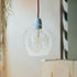 SEWACC Transparent Glass Lampshade Cover European Style for Bedroom Wall Floor Lamps Chandelier Compatible with Fitter
