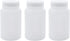 3Pcs 250ml Plastic Wide Mouth Laboratory Reagent Bottles for Sample Sealing