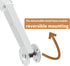 2 Pack 150N Toolbox | Gas Strut Spring Hinges for Heavy Lids to Keep Stay, Slow Down and Soft Close, Hydraulic Hinges
