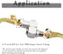 4PCS 1/4Inch NPT Air Tool 360 Degree Swivel Fitting, Portable Air Tool Adapter, Air Hose Connector