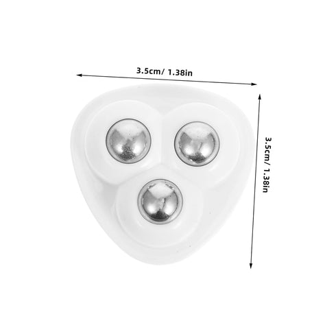 8pcs Stainless Steel Adhesive Caster Wheels Rotating Furniture Rollers for Storage Boxes and Home Hardware Self