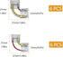 ENQIMAOYI 12pcs 12mm 3-Pin (3pin 12mm 12pcs LED Connectors L-Shaped/Corner Connectors for RGB Smart IC COB LED Strip