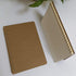 Softcover Spiral Notebook, Kraft Cover, 50 Sheets (100 Pages) Blank, 10 Notebooks Per Pack, A5, Brown