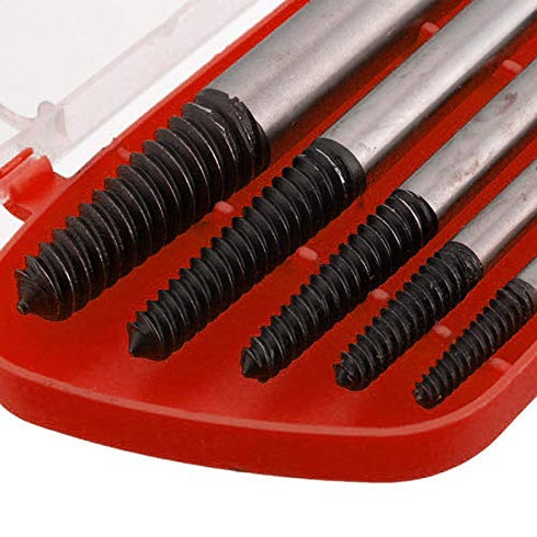 OriGlam 5PCS Screw Extractor Easy Out Set, Drill Bits for Broken Bolt Removal, 3-9mm