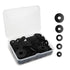 100 Pcs Black Flat Rubber Washers Assortment Kit, Heavy Duty Vibration Damping Pads for Plumbing Repair
