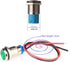 Gebildet 5pcs 10mm 12-24V AC/DC LED Metal Indicator Light Waterproof Signal Lamp Pilot Dash Directional Car Truck Boat