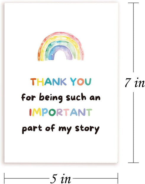 Cute Thank You Card, Lovely Thank You Card for Bestie, Thank You Gifts Card for Teacher Boss Coworker, Thank You