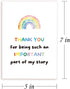 Cute Thank You Card, Lovely Thank You Card for Bestie, Thank You Gifts Card for Teacher Boss Coworker, Thank You