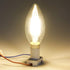12V/24V DC LED Candle Bulb, Dimmable, 4W 400Lm, 2700K Warm White Light, E12 Small Base, 5 Pack