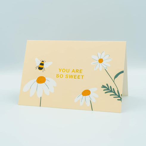 4x6 20-Pack) Set, Gooji Bee & Dasiy Gold Foil Thank You Cards (Bulk Matching Peel-and-Seal Envelopes | Assorted