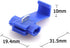 ZYAMY 100PCS Scotch Lock Quick Splice Wire Terminals - Cold Pressed Insulated Snap Lock Connectors for AWG 16-14