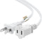 US AC Power Extension Cable Cord, SPT-2 16AWG/2C 125V 13A, 2-Prong Polarized Male to Female Extension Cord, 10 ft, White