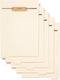 Smead Stackable Folder Dividers with Fasteners, 25 Count, Manila, Letter Size, Bottom 1/5-Cut Tab