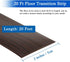 2" (5cm, 20Ft, Floor Transition Strip Self Adhesive Floor Cover Strips Laminate Wide Vinyl Flat Divider Transitions