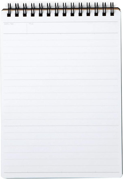 Maruman MNEMOSYNE Notebook - 6.97 x 5.04 Inches (B6), 7mm Ruled, 50 Sheets (N196A), White