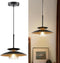 OFPSABAL Farmhouse Pendant Light, Black Matte Finish, Clear Glass Shade, Industrial Hanging Ceiling