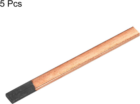 PATIKIL Flat Gouging Carbon Electrode Rod, Copper Coated 355x12x5mm for Welding, Pack of 5