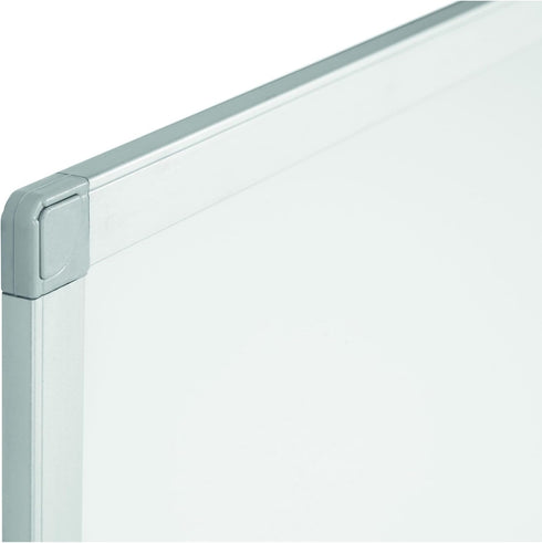 White Steel Surface 18" x 24" Aluminum Frame Rectangle Wall Mount - 1 Each-MA02759214-Office Supplies