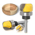 Yakamoz 3Pcs 1/4 Inch Shank Bowl and Tray Template Router Bit Set with Ball Bearing for Woodworking Tool