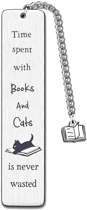 Funny Cat Bookmark, Cat Lovers Gifts for Women, Cute Bookmarks for Book Lovers