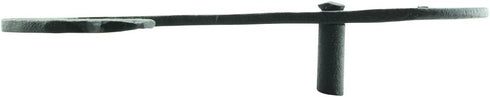 6.25 Renovators Supply Manufacturing Shutter Dogs Pair in Black Decorative S Shaped Wrought Iron Shutter Dogs