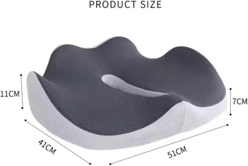 Home & Travel Gear Memory Foam Seat Cushion for Office Chair & Car Ergonomic Support for Comfortable Sitting Non-Slip