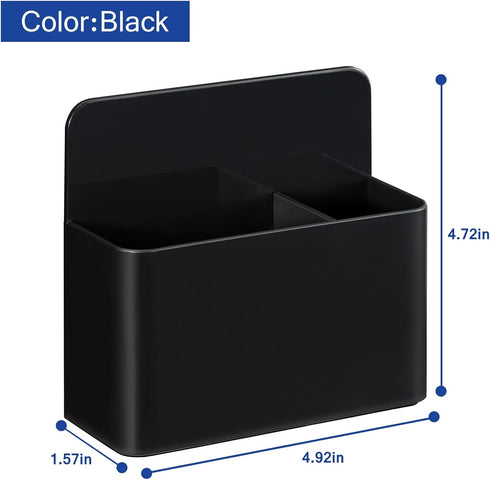 Simetufy Magnetic Dry Erase Marker Holder - Whiteboard Marker Holder, Magnetic Cup for Dry Erase Board, 2 Pack, Black