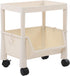 Compact Rolling Cart, Movable Storage Organizer, Mobile Utility Cart Kitchen Under Desk