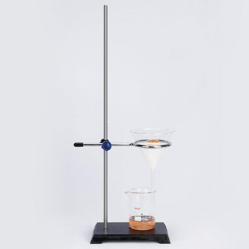 Lab Support Stand, Cast Iron Support Ring Stand with 22.44 inch Rod and 8 x 5 inch Base