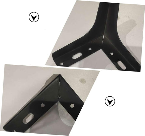 10cm Zerodeko Matte Black Metal Furniture Legs Sofa Leg Cabinet Support Feet for Tv Stand Coffee Table Bathroom Vanity