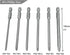 10pcs 100mm Magnetic Flat Slotted Phillips Screwdriver Bit Set - 1/4 Inch Hex Shank S2 Steel Drill Bits.