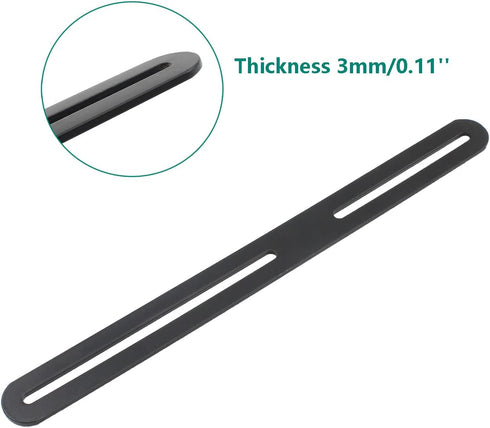 4 Table-10.83x0.94x0.12'' PCS Flat Straight Brace Brackets Mending Plates Repair Fixing Bracket with Slot, ULIFESTAR