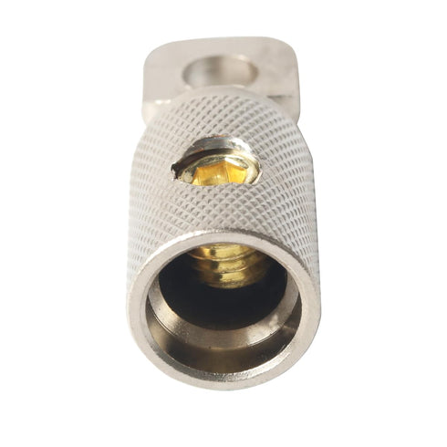 0 Gauge Wire Terminal Connector 5/16 Ring Connectors for Battery Bank Inverter Projects, 4PCS with Adhesive Tubing