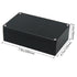 Zulkit Junction Box IP65 Waterproof Dustproof ABS Plastic Electrical Boxes, Black 7.9 x 4.7 x 2.2 inch (Pack of 2)